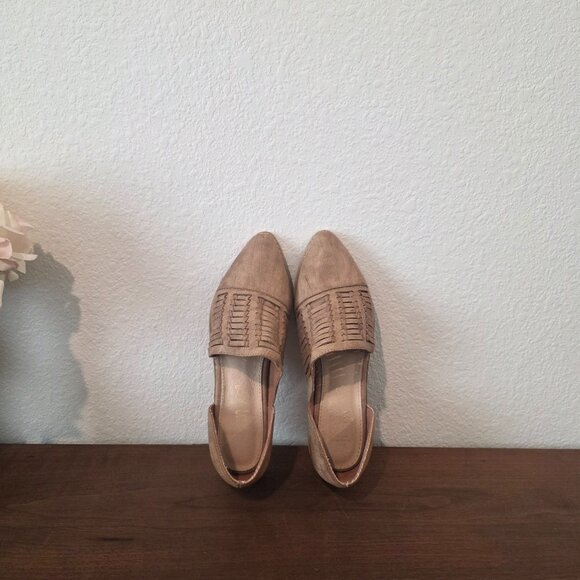 Mi.iM Freesia D’orsay Tab Basket Woven Leather Flats Sz 8.5 - Picture 5 of 8